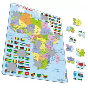 Пазл Карты и Континенты - Африка, 70 элементов, 37*29 см LARSEN фото 2