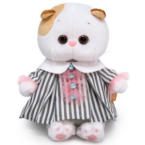 Мягкая игрушка Кошечка Лили Baby в полосатом платье 20 см Budi Basa фото 1