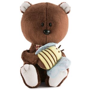 Мягкая игрушка Медведь Федот с пчелкой 15 см коллекция Лесята Budi Basa фото 1