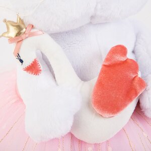 Мягкая игрушка Кошечка Лили - балерина с лебедем 24 см Budi Basa фото 3