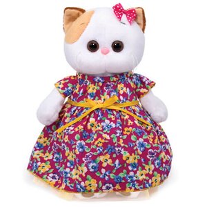 Мягкая игрушка Кошечка Лили в платье с цветочным принтом 27 см Budi Basa фото 1