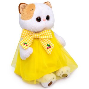 Мягкая игрушка Кошечка Лили в желтом платье с бантом 24 см Budi Basa фото 2