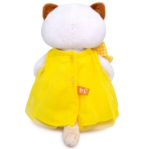 Мягкая игрушка Кошечка Лили в желтом платье с бантом 24 см Budi Basa фото 3