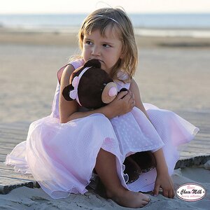 Мягкая игрушка Медведь Milk в платье с брошью 30 см, Orange Choco&Milk Orange Toys фото 2