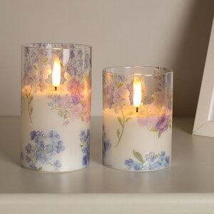 Светодиодная свеча с имитацией пламени Mone Locarno в стакане 10 см Peha фото 2