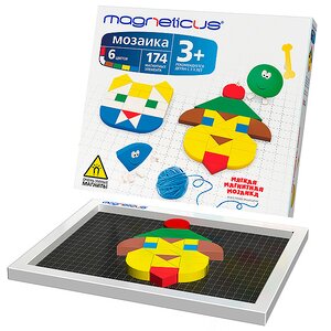 Магнитная мозаика с игровым полем, 174 элемента Magneticus фото 1
