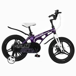 Двухколесный велосипед Maxiscoo Cosmic Delux 16" лиловый Maxiscoo фото 4