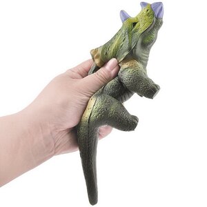 Антистресс-игрушка Сквиш Динозавр Трицератопс 23 см Maxitoys фото 1