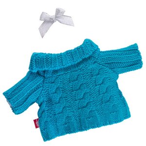 Одежда для Зайки Ми 18 см - Голубой свитер с косами Budi Basa фото 4