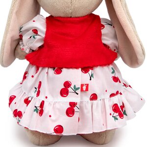 Одежда для Зайки Ми 25 см - Платье с вишнями и жилет с помпонами Budi Basa фото 3