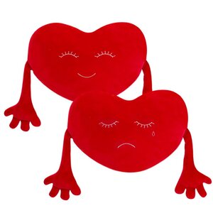 Мягкая игрушка-подушка Красное Сердце 46*32 см, Relax Collection Orange Toys фото 1