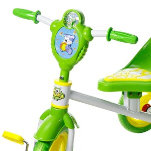 Велосипед трехколесный "Мультяшка - Мишка", зеленый Мультяшка фото 2