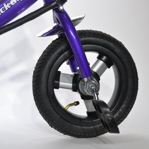 Трехколесный велосипед трайк "BA TOKYO 3" с ручкой и тентом, надувные колеса, фиолетовый Black Aqua фото 2