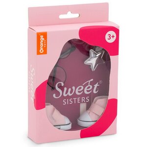 Набор аксессуаров для куклы Sweet Sisters: розовая обувь, очки, заколка Orange Toys фото 2