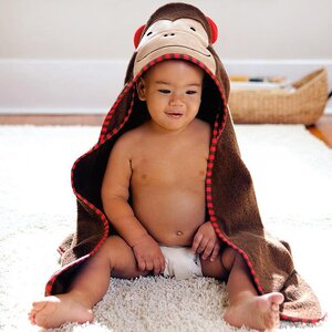 Детское полотенце с капюшоном Обезьянка Маршалл 85*85 см Skip Hop фото 1