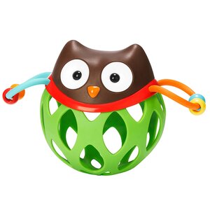Мяч-погремушка Сова Отис с прорезывателем, 16.5 см Skip Hop фото 1