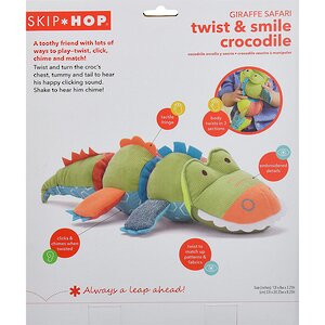 Развивающая мягкая игрушка Крокодил 36 см с трещоткой Skip Hop фото 4