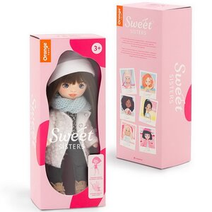 Мягкая кукла Sweet Sisters: Sophie в белой шубке 32 см, коллекция Европейская зима Orange Toys фото 9