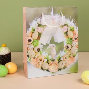 Подарочный пакет Easter Rose 25*20 см