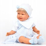 Кукла-младенец Мартин в голубом 52 см говорящая