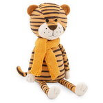 Мягкая игрушка Тигр Санни в желтом шарфе 21 см