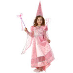 Карнавальный костюм Сказочная Фея, розовый, рост 134 см