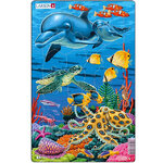Пазл для детей Коралловый риф - Дельфины, 25 элементов, 28*18 см