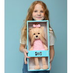 Мягкая игрушка на каркасе Собака Lucky Yoyo: Розовый микс 25 см