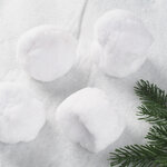 Искусственные снежки Magic Snow 8 см, 4 шт