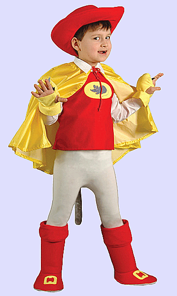 Детский карнавальный костюм Кота в Сапогах на 5-8 лет, серия Карнавалия Премиум