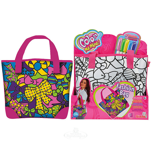 набор для творчества для девочек разрисовать сумку. игрушка раскрашивать сумочки для девочек. раскраска сумка. игра цвета в сумочке. Color me my.