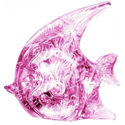 3Д пазл Рыбка розовая 19 элементов Ice Puzzle