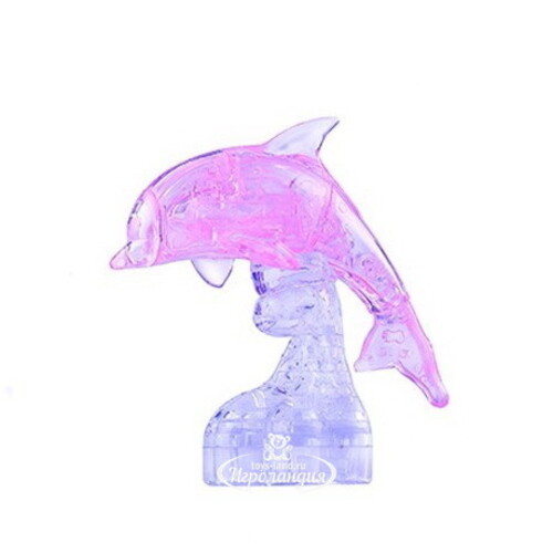 3Д пазл Дельфин розовый 17 см 39 элементов Ice Puzzle