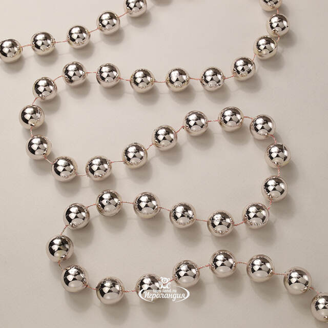 Бусы на елку Гигант 2 см*270 см нежно-розовые, пластиковые Kaemingk