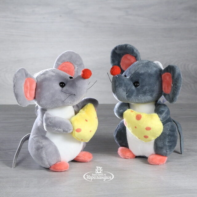 Мягкая игрушка Мышонок Джерри - Сырные Истории 15 см, черный Hit-Toys