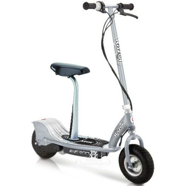 Электросамокат Razor E300S, серебристый, до 100 кг Razor (Разор)