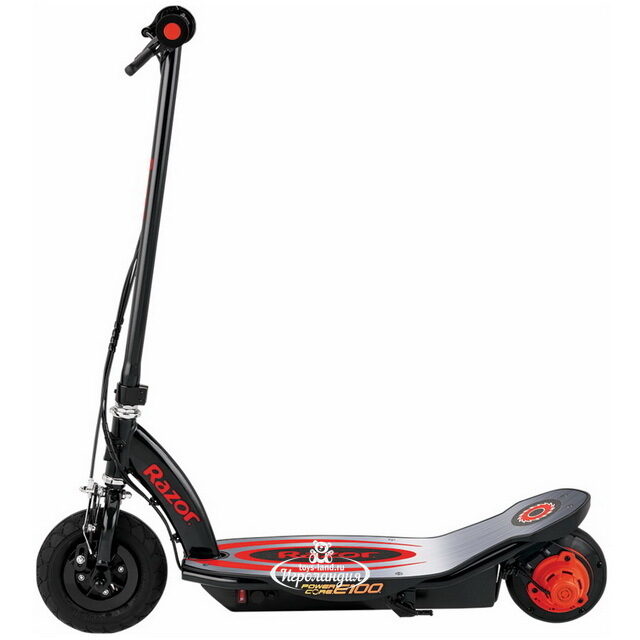 Электросамокат Power Core E100 Aluminium Deck, красный, до 55 кг Razor (Разор)