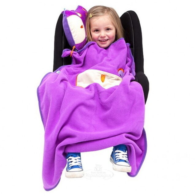 Дорожный набор Подушка и плед Сова Олли Trunki