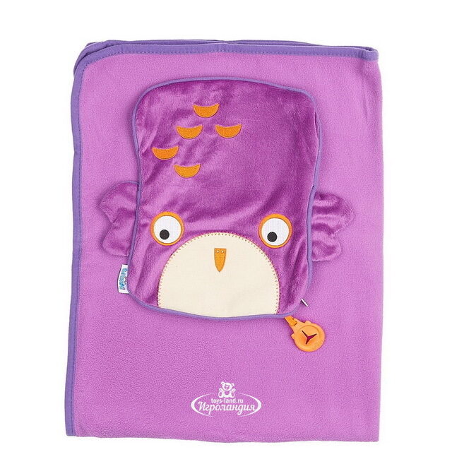 Дорожный набор Подушка и плед Сова Олли Trunki