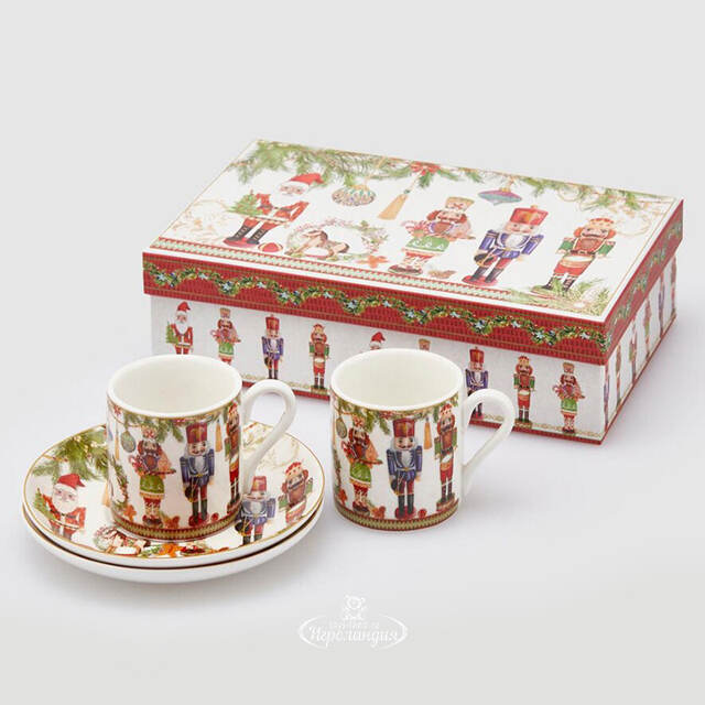 Кофейный набор Christmas Motivi, 4 предмета EDG