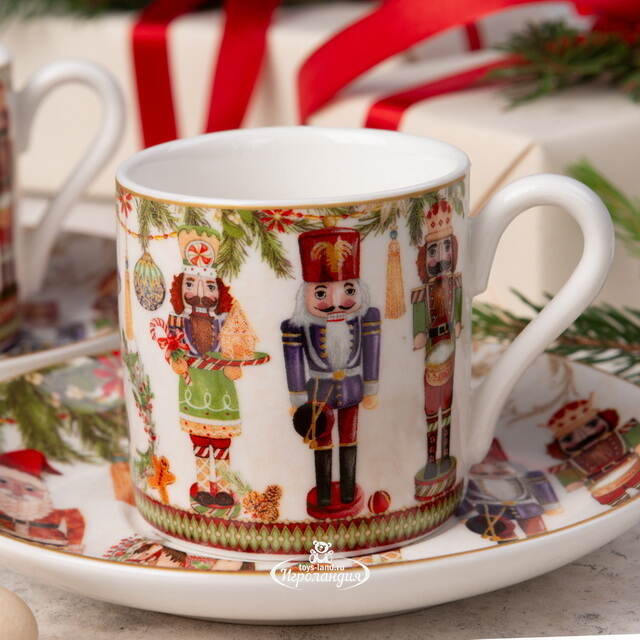 Кофейный набор Christmas Motivi, 4 предмета EDG