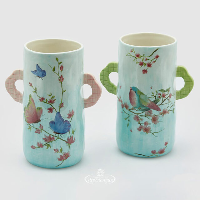 Керамическая ваза Spring Bird 22 см EDG