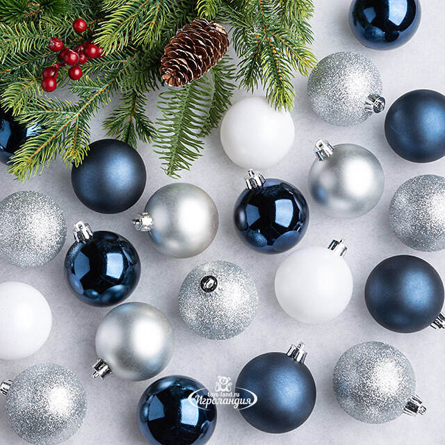 Коллекция пластиковых шаров Gracy - Полярная Ночь 6 см, 30 шт Winter Deco