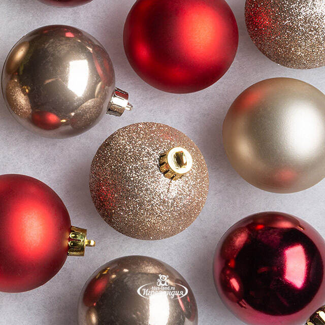 Коллекция пластиковых шаров Gracy - Парижский Вальс 6 см, 30 шт Kaemingk