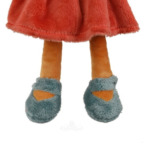 Мягкая игрушка Олененок Хельга в красном платье 30 см, Barbara Bukowski Bukowski