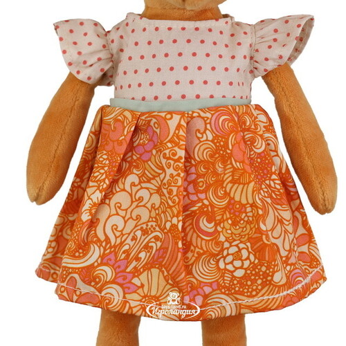 Мягкая игрушка Олененок Хельга в цветочном платье 30 см, Barbara Bukowski Bukowski