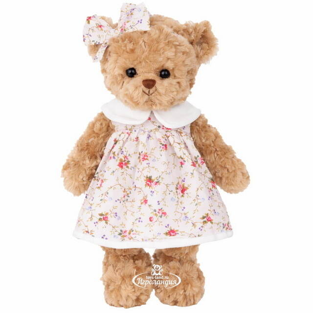 Мягкая игрушка Медвежонок Ханна в белом платье 35 см, Barbara Bukowski Bukowski