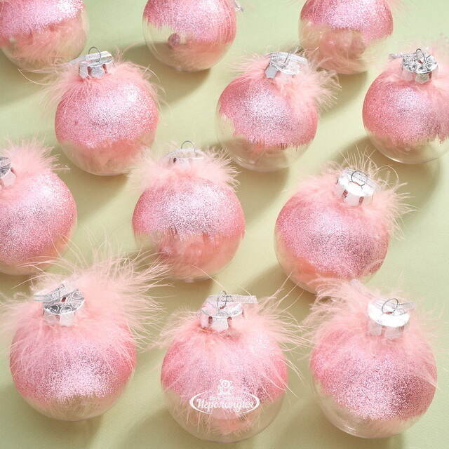 Набор пластиковых шаров Розовый Фламинго 8 см, 12 шт Kaemingk