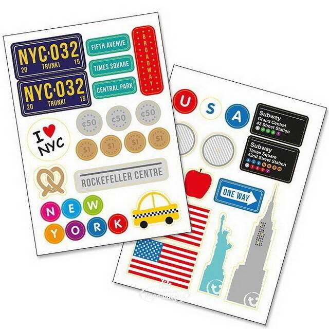 Детский чемодан-каталка Тони Таксист с наклейками Trunki