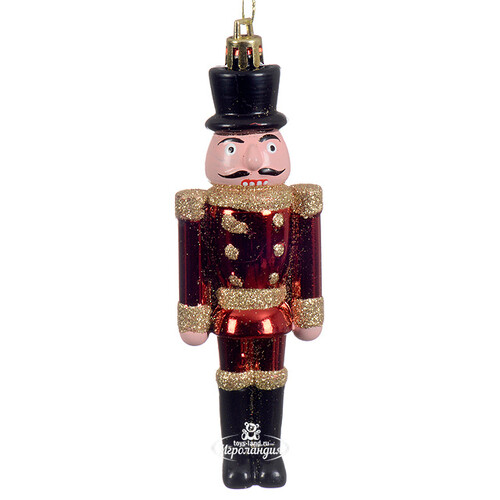Елочная игрушка Щелкунчик 13 см красный, подвеска Kaemingk